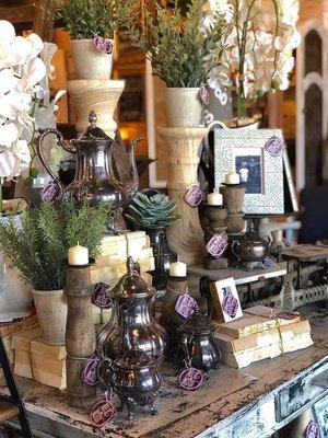 Professionally curated, salvaged and repurposed, antique home decor items