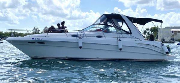 Searay 340 beautiful girl .. and you can get smooth ride