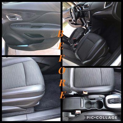 Buick Encore. Removed some stains from the passenger door panel and seat.