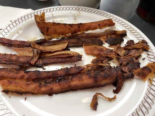 "Crispy" bacon, indeed.