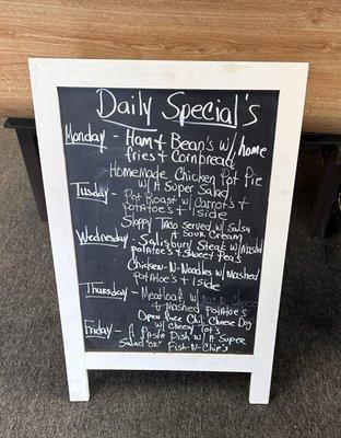 Daily Specials, but beware they frequently sell out.