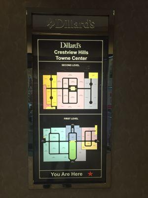 Map of Dillard's at Crestview Hills Town Center