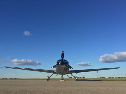 The plane we were in while we stopped here!