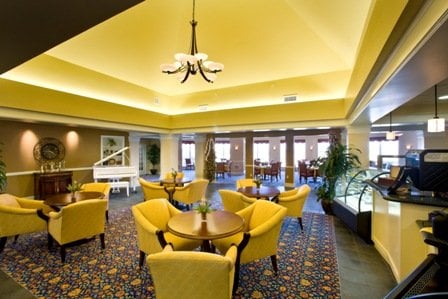 main lobby at Covenant Crossing at Brethren Village