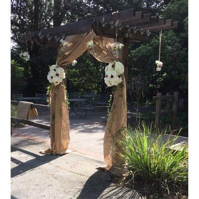 Perfect arch for our Rustic Chic Baby Shower