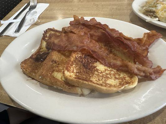 French toast and bacon