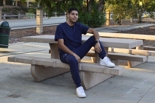 Men's Blue Scrubs Set