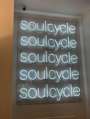 SoulCycle neon sign