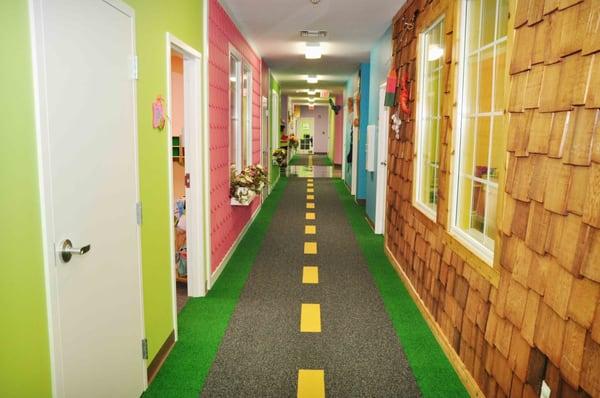 Our schools look like little towns, sized perfectly for preschoolers.