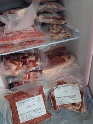 Pork and Chicken in small packages or large orders delivered to your door.