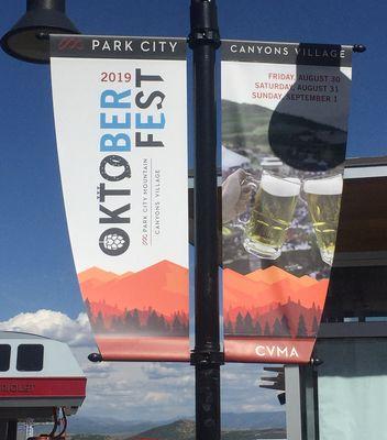 Always nice to see your work in extra large formats. Such a fun event at Park City Mountain Canyons Village.