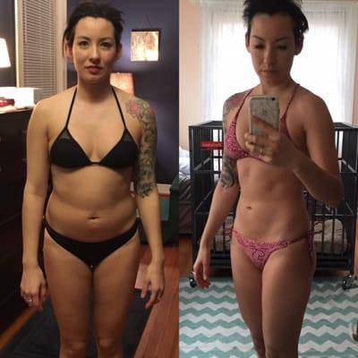 Alexis Thornlow - 15 weeks before and After progress.