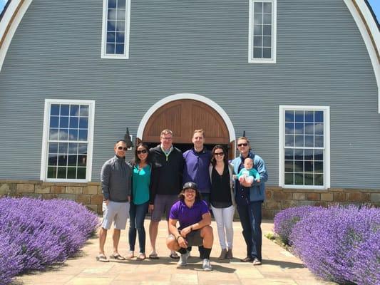 Wine tour 6-11-16 Joe our driver taking care of Josh and his crew at Garrison Creek Cellars enjoying the wine. Cheers. #freddygswinetours