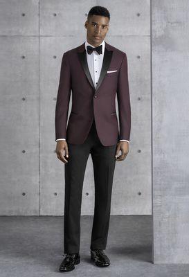 Burgundy Empire by Kenneth Cole Ultra Slim Fit