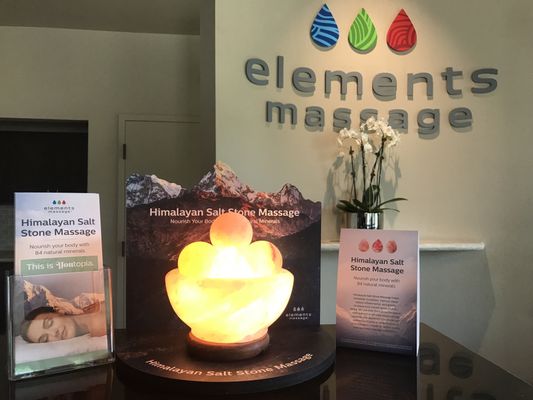 Our signature massage...Himalayan Salt Stones