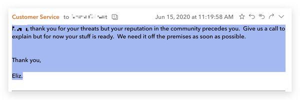 You know of any companies that insult their customers when they are the ones who failed to perform?