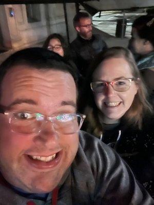 Me and my wife on board, ready for the tour to start!