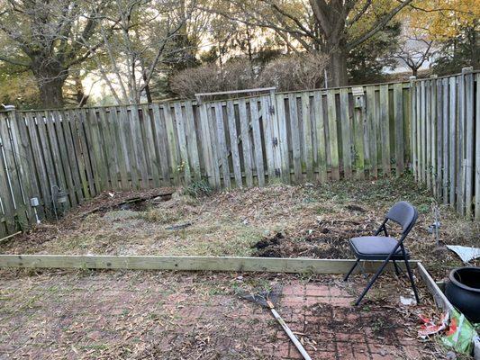 Backyard cleanup for customer. North Potomac MD - After Picture