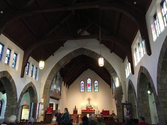 Inside of the sanctuary