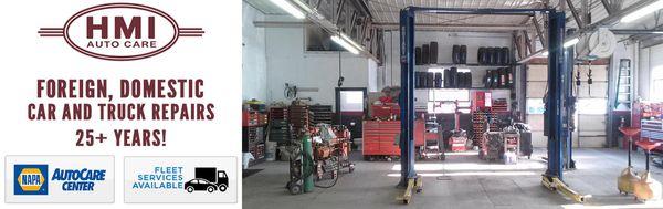 HMI is the BEST domestic, foreign car or truck repair location choice in the area since 1988!