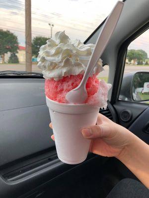 Bahama Mama with A pump of cream and whipped cream on top!