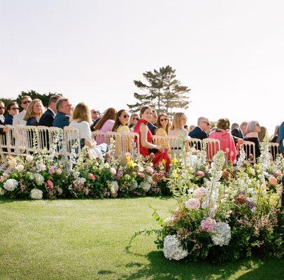 Just before the Bride walks down the aisle in Pebble Beach.