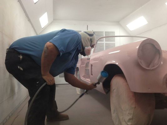 Painting a 1957 Thunderbird Dust Rose