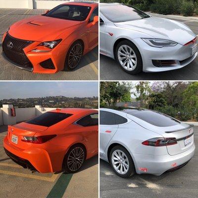 2015 Lexus RC F V8 vs 2016 Tesla Model S 60