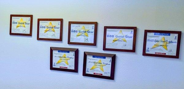 Proud BBB Gold Star Winners for 8 Consecutive Years!