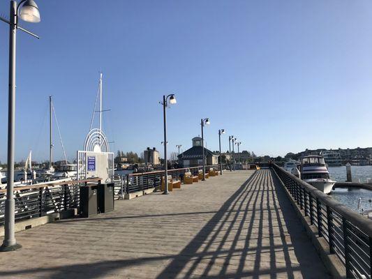 On the pier