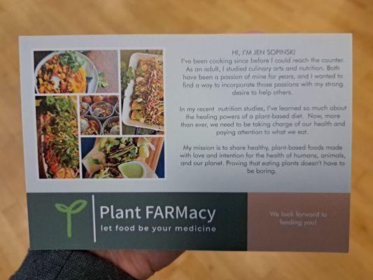 Story and mission of Plant FARMacy