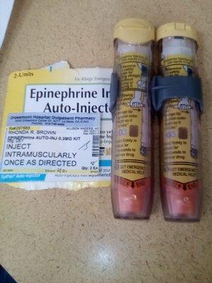 Rx I was prescribed by e. R physician day of incident. Delays a sever allergen reaction(s) anaphalactic .