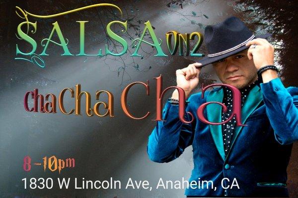 Noel Rojas is well known and admired for his unique Cha Cha  style. You will be learning from the best!  THURSDAYS @ 9pm