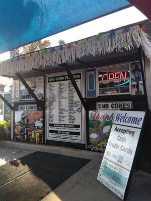 I ordered the strawberry mango snow cone and it was amazing. They have very soft ice and a lot of syup. You should try them out.