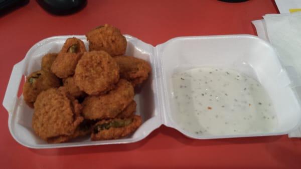 Yum fried pickles!