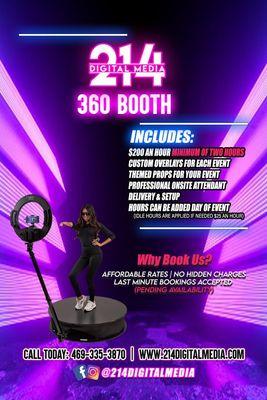 360 booth rental