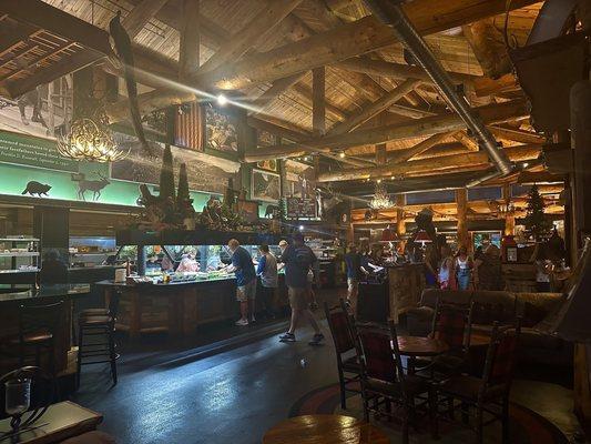 Interior view of the restaurant