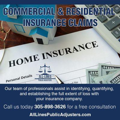 Commercial & Residential Insurance Adjusters