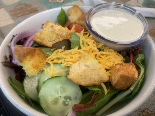 Side salad. -  the buffet looks amazing!