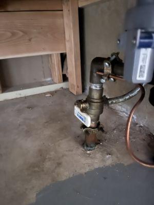 Main water shutoff replacement