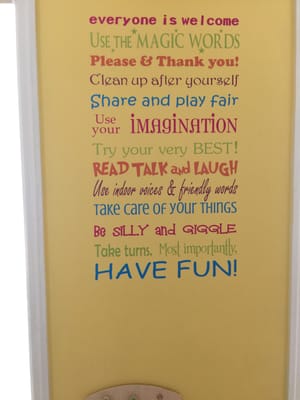 Playroom Rules!