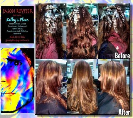 Color, Highlight, Deep Conditioning, Cut & Style