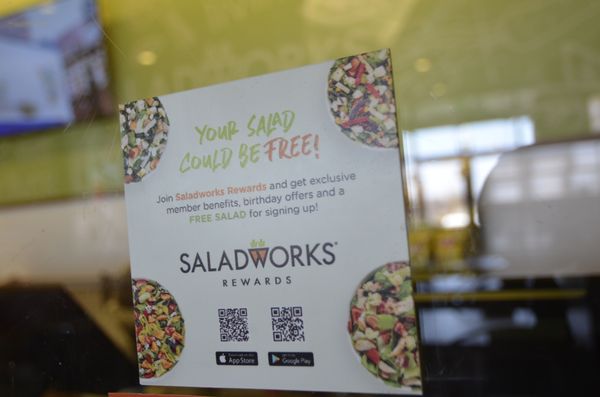 Rewards at Saladworks!