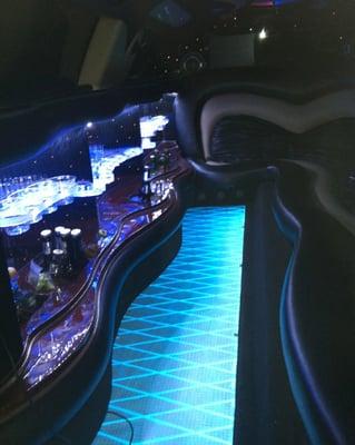 Inside our Limousine