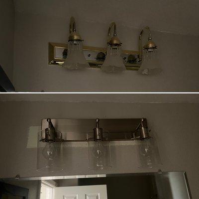 Vanity fixture upgrade