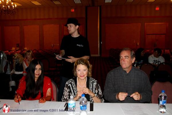 Guest cosplay contest judges, included Ellen McLain from Portal 2.