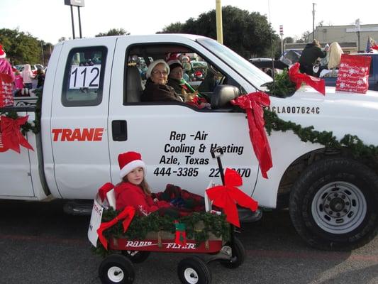 Rep-Air is a Community partner and is part of the Chamber of Commerce Christmas Parade