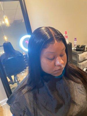 Front sew in installation