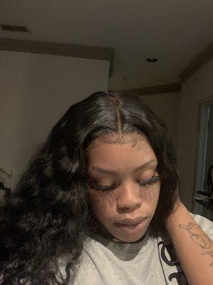 Glueless Wig install wig included $300