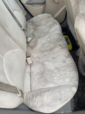 Stained up seats? Can't get them clean? Then give us a call for a free estimate!